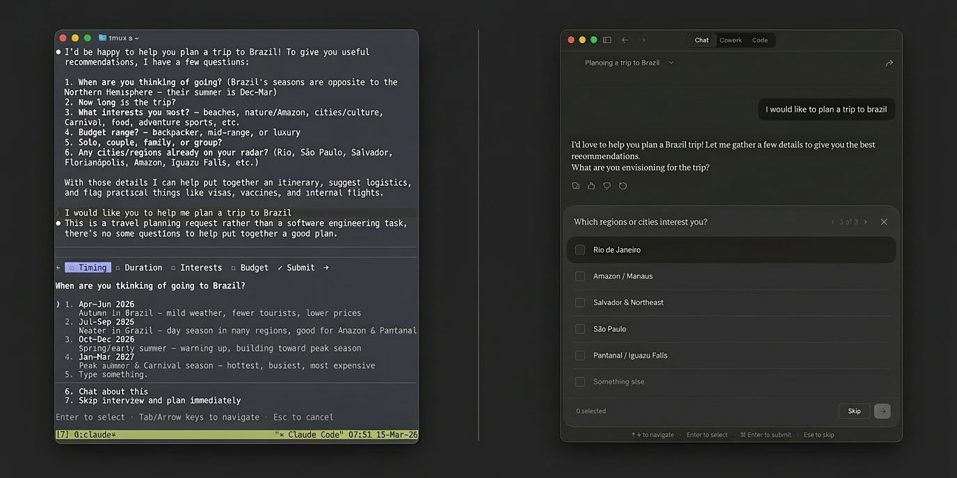 Claude Code vs Claude Chat plan mode